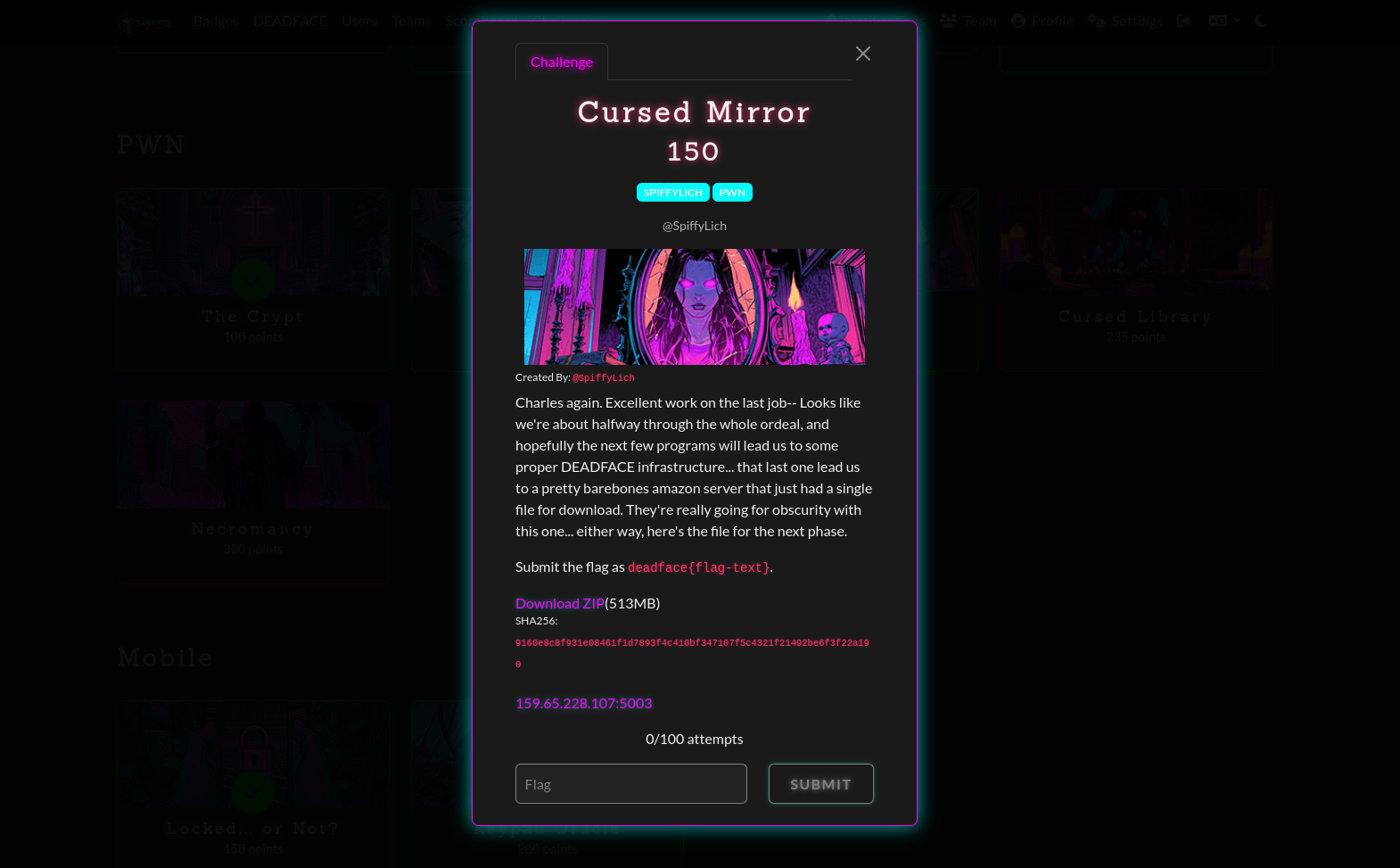 Challenge description Image